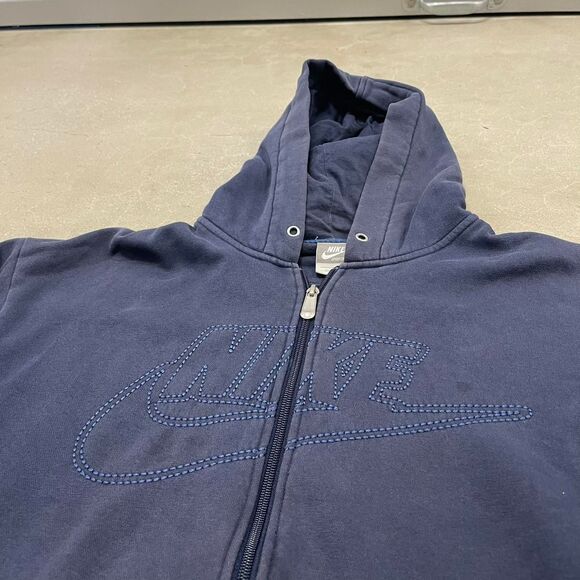 Nike Men's Navy and Blue Jacket - Picture 1 of 4